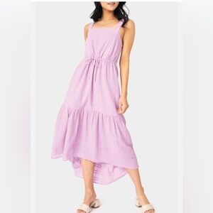 GIBSONLOOK Cotton Gauze Tiered Maxi Dress